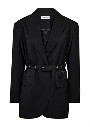 Premiere oversize belt blazer Black HAUTE L\'AMITIÈ